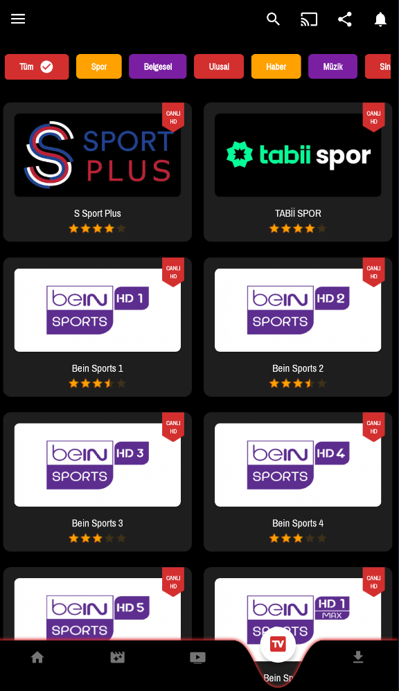 Rec TV Ekran Görüntüsü - Maç İzleme